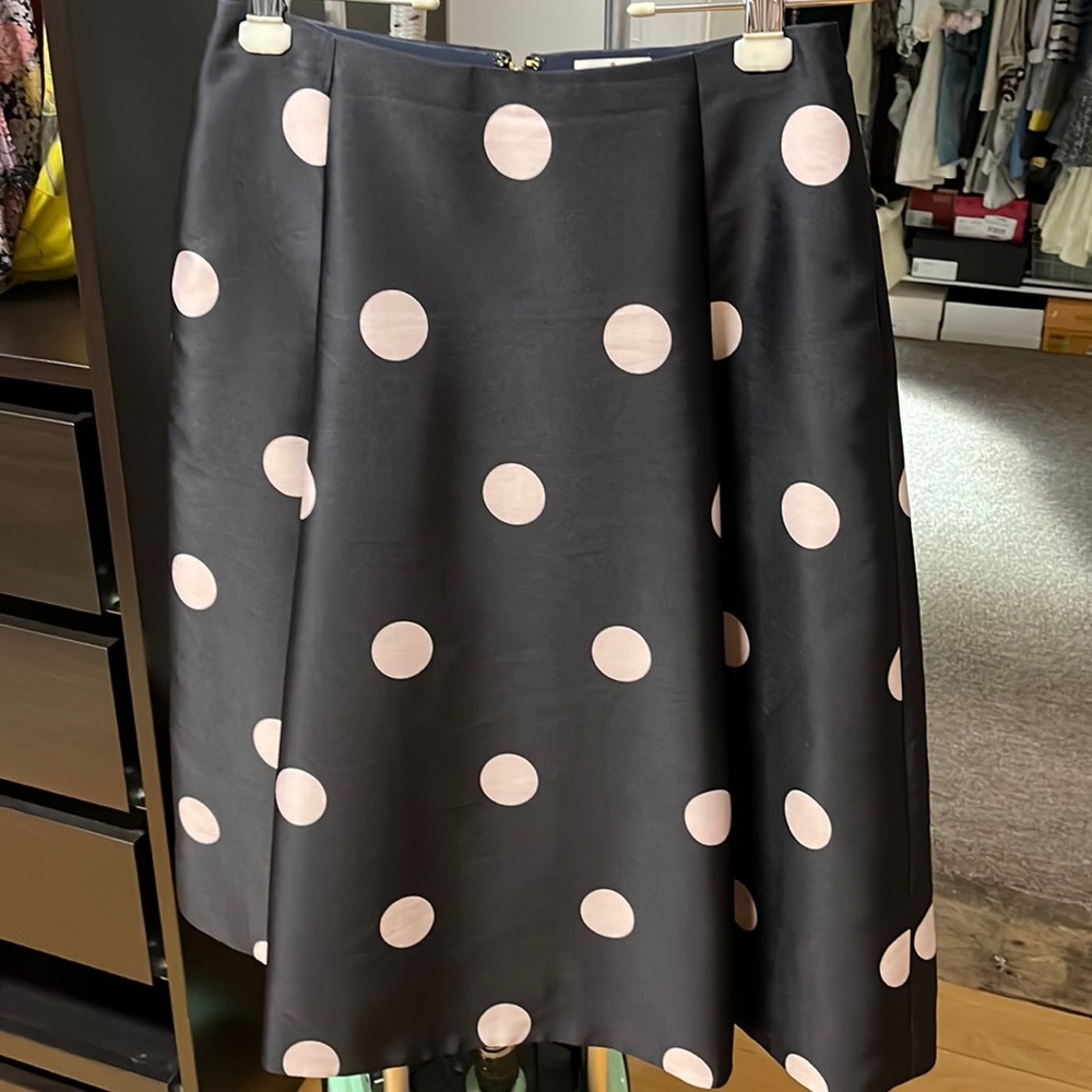 Kate Spade ♠️ navy polka dot skirt size 8